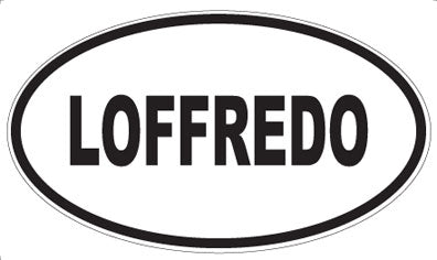 LOFFREDO - Oval Sticker