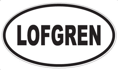 LOFGREN - Oval Magnet