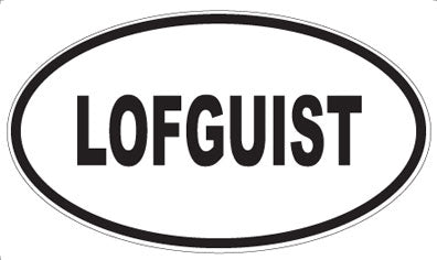 LOFGUIST - Oval Sticker