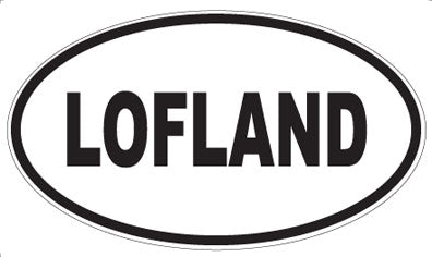 LOFLAND - Oval Sticker