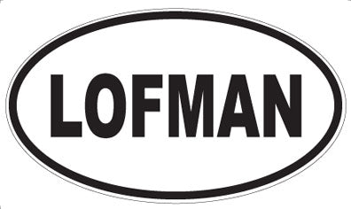 LOFMAN - Oval Magnet