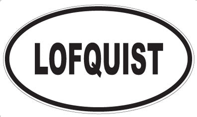 LOFQUIST - Oval Magnet