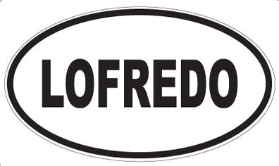LOFREDO - Oval Magnet