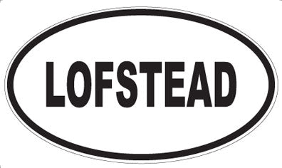 LOFSTEAD - Oval Sticker