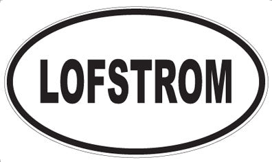LOFSTROM - Oval Sticker
