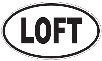 LOFT - Oval Sticker