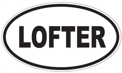 LOFTER - Oval Sticker