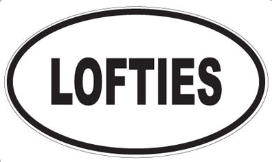 LOFTIES - Oval Sticker