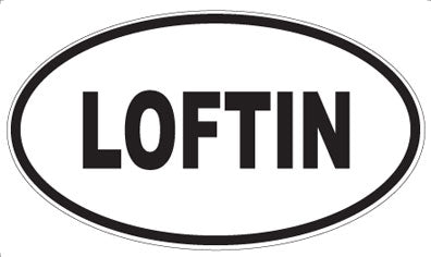 LOFTIN - Oval Sticker