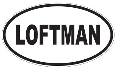LOFTMAN - Oval Sticker