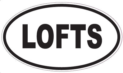 LOFTS - Oval Sticker