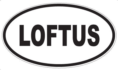 LOFTUS - Oval Sticker
