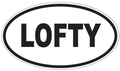 LOFTY - Oval Sticker