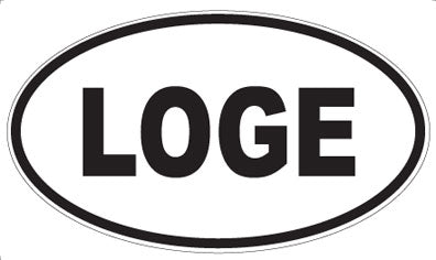 LOGE - Oval Sticker