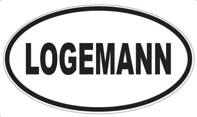 LOGEMANN - Oval Sticker