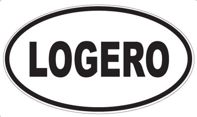 LOGERO - Oval Sticker