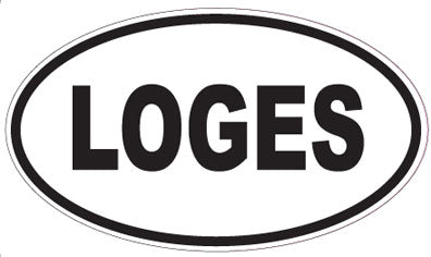 LOGES - Oval Sticker