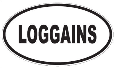 LOGGAINS - Oval Magnet