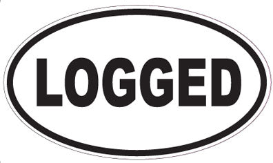 LOGGED - Oval Sticker