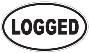 LOGGED - Oval Sticker – Standard Decal