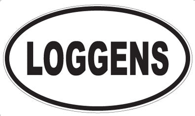 LOGGENS - Oval Magnet