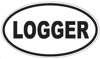 LOGGER - Oval Sticker