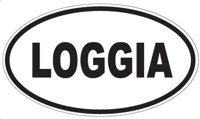 LOGGIA - Oval Sticker