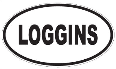 LOGGINS - Oval Sticker