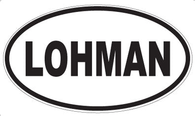 LOHMAN - Oval Sticker