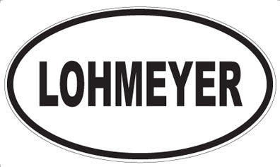 LOHMEYER - Oval Sticker