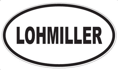LOHMILLER - Oval Sticker