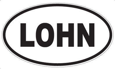 LOHN - Oval Sticker