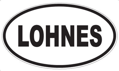 LOHNES - Oval Sticker