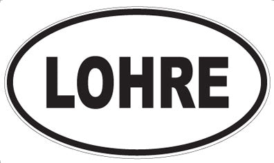 LOHRE - Oval Sticker