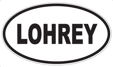 LOHREY - Oval Magnet