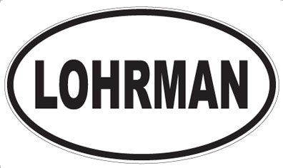 LOHRMAN - Oval Magnet