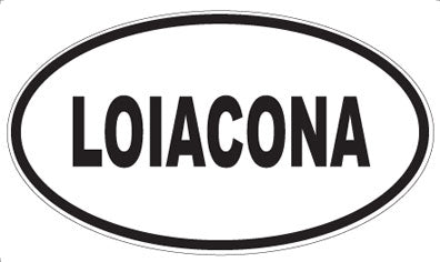 LOIACONA - Oval Sticker