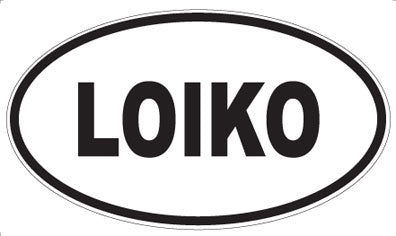 LOIKO - Oval Sticker