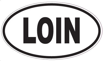 LOIN - Oval Sticker