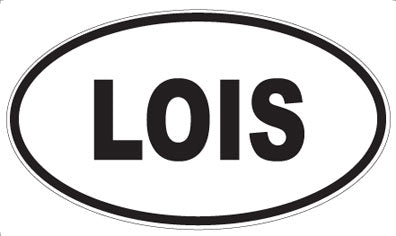 LOIS - Oval Sticker