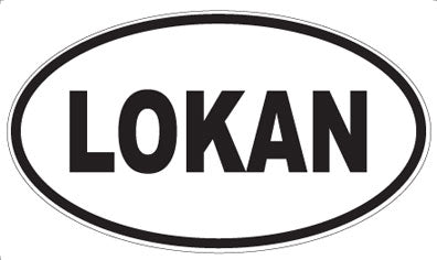 LOKAN - Oval Sticker