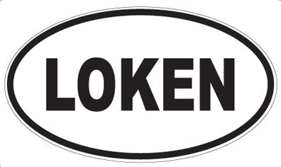 LOKEN - Oval Magnet