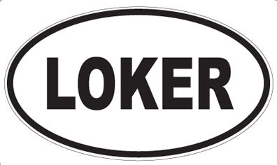 LOKER - Oval Sticker