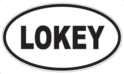 LOKEY - Oval Sticker