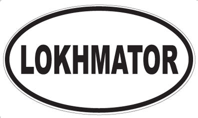 LOKHMATOR - Oval Sticker
