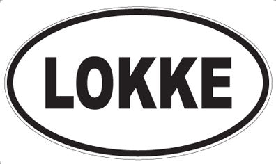 LOKKE - Oval Sticker