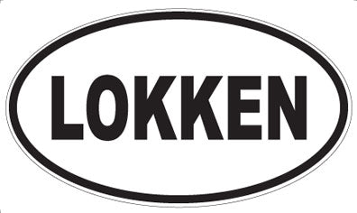 LOKKEN - Oval Sticker