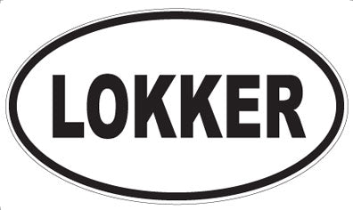 LOKKER - Oval Sticker