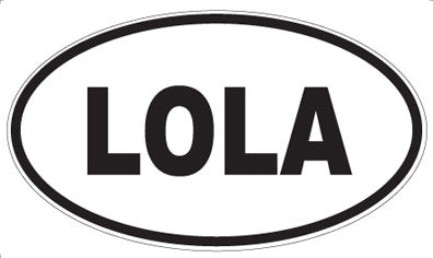 LOLA - Oval Sticker