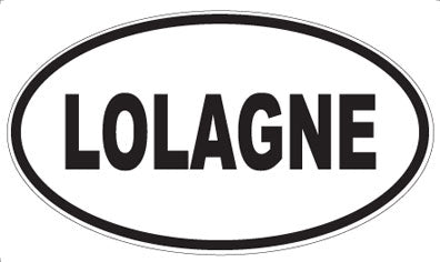LOLAGNE - Oval Sticker